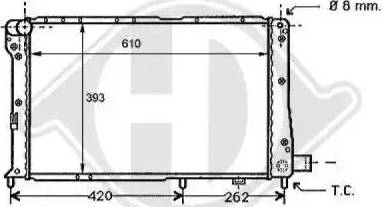 Diederichs 8109121 - Radiator, mühərrikin soyudulması furqanavto.az