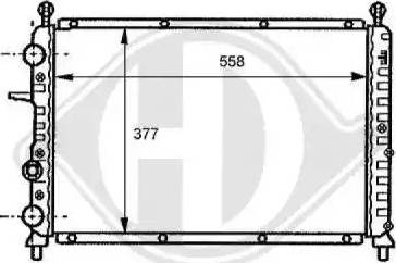 Diederichs 8109128 - Radiator, mühərrikin soyudulması furqanavto.az