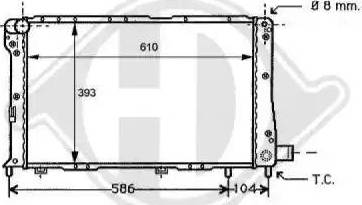 Diederichs 8109122 - Radiator, mühərrikin soyudulması furqanavto.az