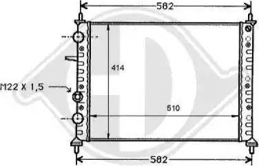 Diederichs 8109179 - Radiator, mühərrikin soyudulması furqanavto.az