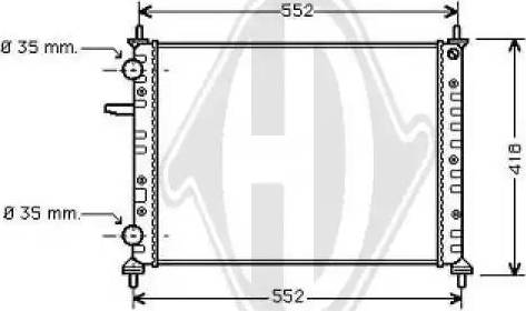 Diederichs 8109206 - Radiator, mühərrikin soyudulması furqanavto.az