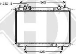 Diederichs 8109202 - Radiator, mühərrikin soyudulması furqanavto.az