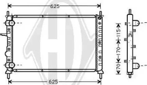 Diederichs 8109207 - Radiator, mühərrikin soyudulması furqanavto.az