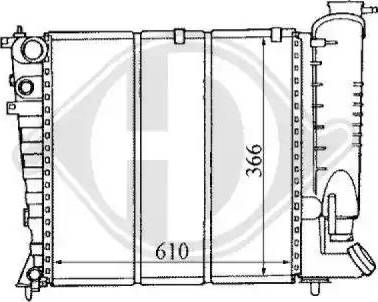 Diederichs 8104149 - Radiator, mühərrikin soyudulması furqanavto.az