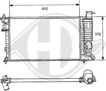 Diederichs 8104147 - Radiator, mühərrikin soyudulması furqanavto.az