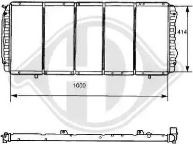 Diederichs 8104164 - Radiator, mühərrikin soyudulması furqanavto.az