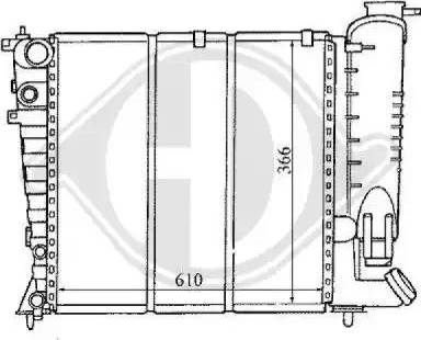 Diederichs 8104168 - Radiator, mühərrikin soyudulması furqanavto.az