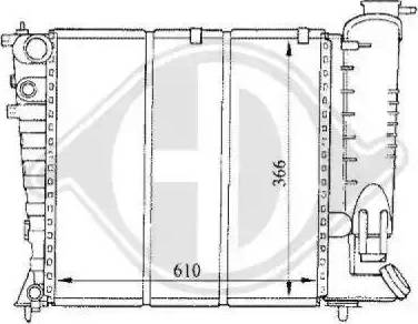 Diederichs 8104167 - Radiator, mühərrikin soyudulması furqanavto.az