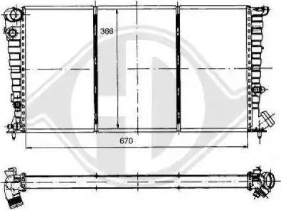 Diederichs 8104116 - Radiator, mühərrikin soyudulması furqanavto.az