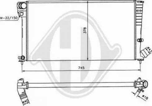 Diederichs 8104182 - Radiator, mühərrikin soyudulması furqanavto.az