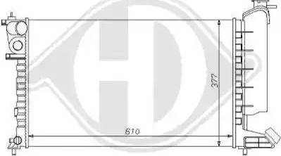 Diederichs 8104134 - Radiator, mühərrikin soyudulması furqanavto.az