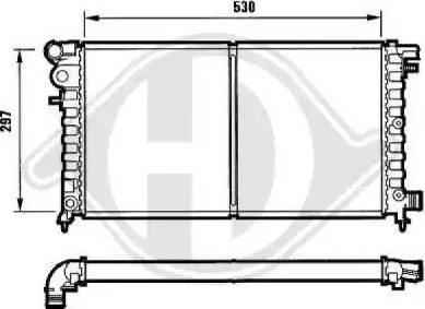 Diederichs 8104131 - Radiator, mühərrikin soyudulması furqanavto.az