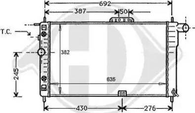 Diederichs 8106101 - Radiator, mühərrikin soyudulması furqanavto.az