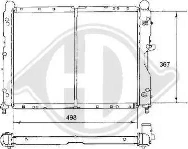 Diederichs 8100103 - Radiator, mühərrikin soyudulması furqanavto.az