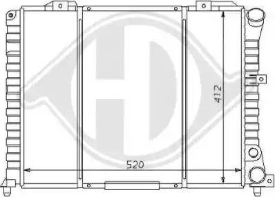 Diederichs 8100110 - Radiator, mühərrikin soyudulması furqanavto.az