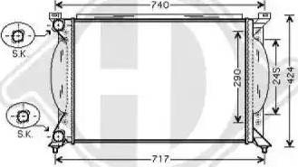 Diederichs 8101705 - Radiator, mühərrikin soyudulması furqanavto.az