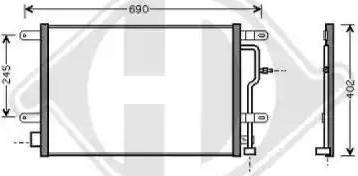 Diederichs 8101700 - Kondenser, kondisioner furqanavto.az