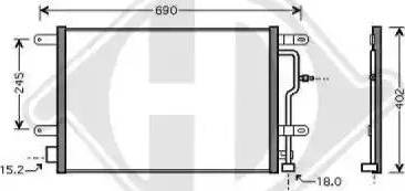 Diederichs 8101701 - Kondenser, kondisioner furqanavto.az