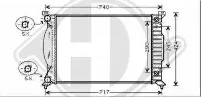 Diederichs 8101707 - Radiator, mühərrikin soyudulması furqanavto.az