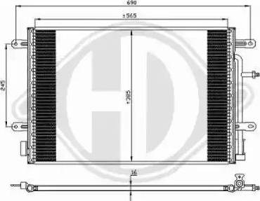 Diederichs 8101711 - Kondenser, kondisioner furqanavto.az