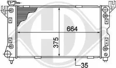 Diederichs 8103109 - Radiator, mühərrikin soyudulması furqanavto.az