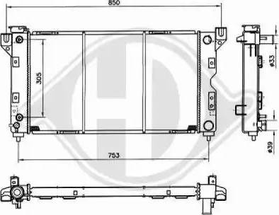 Diederichs 8103118 - Radiator, mühərrikin soyudulması furqanavto.az