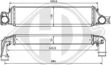 Diederichs 8121406 - Intercooler, şarj cihazı furqanavto.az