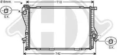 Diederichs 8102152 - Radiator, mühərrikin soyudulması furqanavto.az