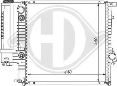 Diederichs 8102103 - Radiator, mühərrikin soyudulması furqanavto.az