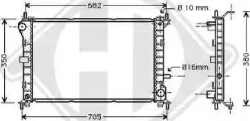 Diederichs 8110199 - Radiator, mühərrikin soyudulması furqanavto.az