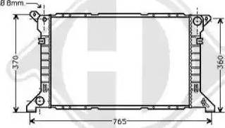 Diederichs 8110195 - Radiator, mühərrikin soyudulması furqanavto.az