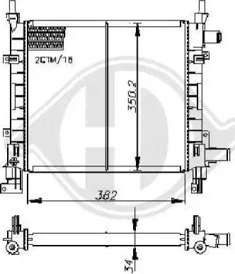 Diederichs 8110190 - Radiator, mühərrikin soyudulması furqanavto.az