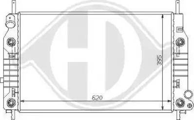 Diederichs 8110115 - Radiator, mühərrikin soyudulması furqanavto.az