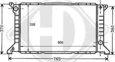 Diederichs 8110186 - Radiator, mühərrikin soyudulması furqanavto.az