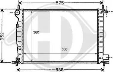 Diederichs 8110182 - Radiator, mühərrikin soyudulması furqanavto.az