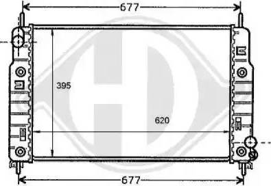 Diederichs 8110179 - Radiator, mühərrikin soyudulması furqanavto.az