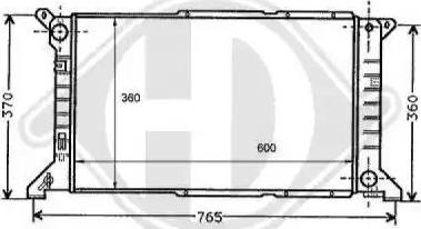 Diederichs 8110178 - Radiator, mühərrikin soyudulması furqanavto.az