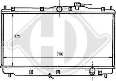 Diederichs 8111141 - Radiator, mühərrikin soyudulması furqanavto.az