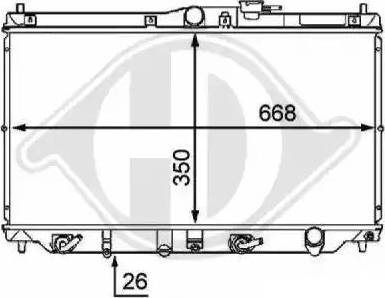 Diederichs 8111151 - Radiator, mühərrikin soyudulması furqanavto.az