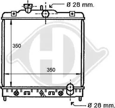 Diederichs 8111135 - Radiator, mühərrikin soyudulması furqanavto.az