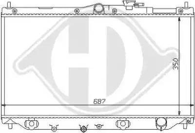 Diederichs 8111120 - Radiator, mühərrikin soyudulması furqanavto.az