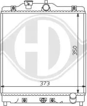 Diederichs 8111123 - Radiator, mühərrikin soyudulması furqanavto.az