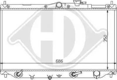 Diederichs 8111122 - Radiator, mühərrikin soyudulması furqanavto.az