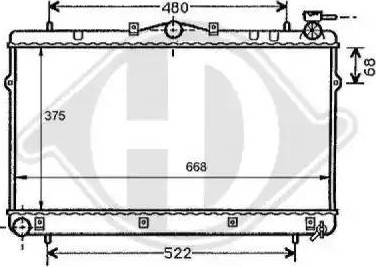 Diederichs 8112100 - Radiator, mühərrikin soyudulması furqanavto.az