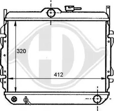 Diederichs 8112108 - Radiator, mühərrikin soyudulması furqanavto.az