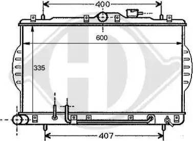 Diederichs 8112107 - Radiator, mühərrikin soyudulması furqanavto.az