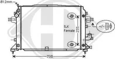 Diederichs 8189105 - Radiator, mühərrikin soyudulması furqanavto.az