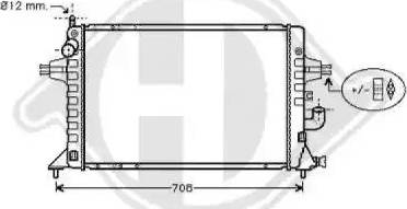 Diederichs 8180550 - Radiator, mühərrikin soyudulması furqanavto.az