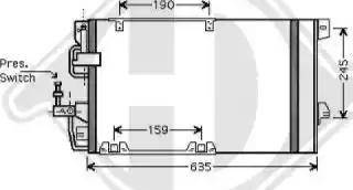 Diederichs 8180505 - Kondenser, kondisioner furqanavto.az