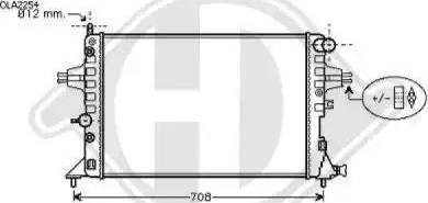 Diederichs 8180508 - Radiator, mühərrikin soyudulması furqanavto.az